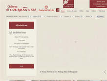 Tablet Screenshot of chateaudecourban.com